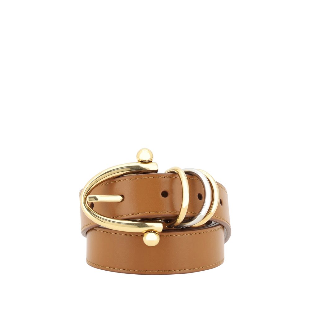 Chloé Beige Calf Leather Bos Taurus Regular Belt | Regal Royce