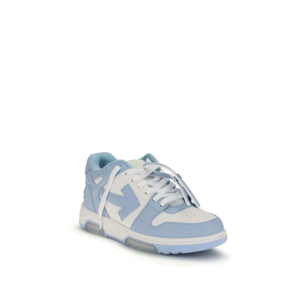 Off-White Blue Polyester Low Top Sneakers | Regal Royce
