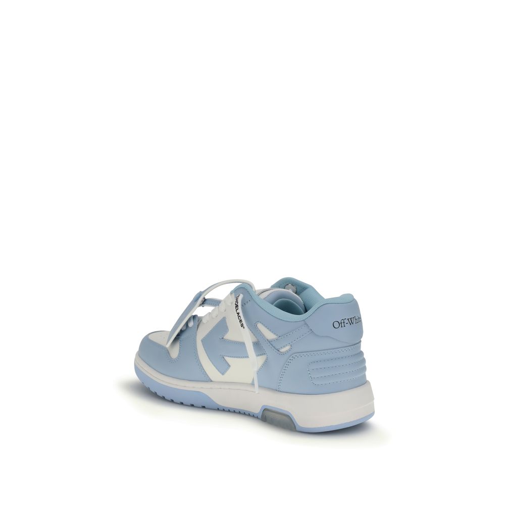 Off-White Blue Polyester Low Top Sneakers | Regal Royce