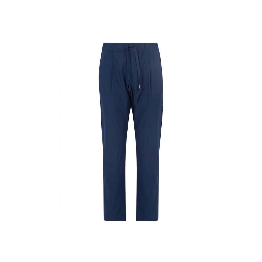 Herno Blue Elastane Casual Pants | Regal Royce