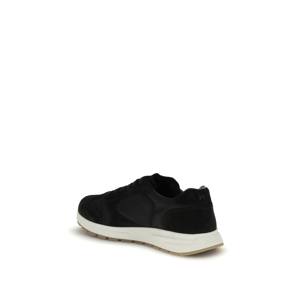 Prada Black Recycled Polyamide Athletic Sneakers | Regal Royce