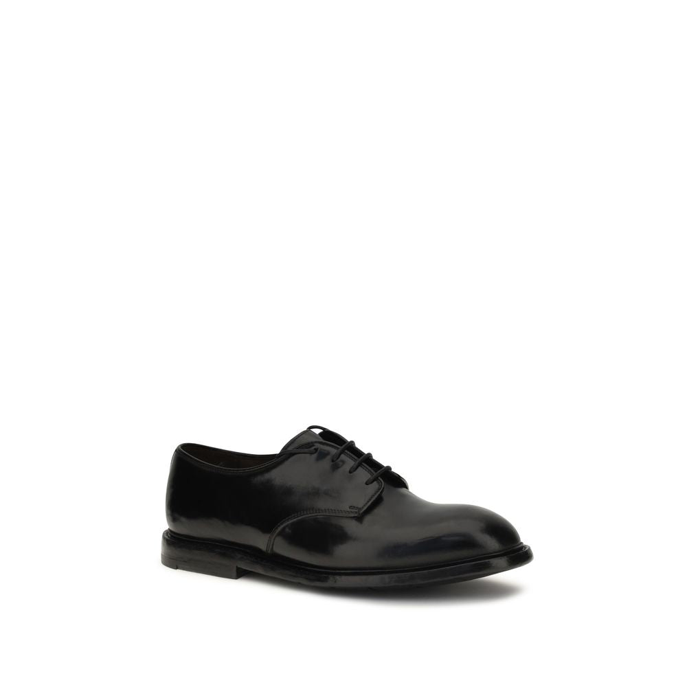 Premiata Black Calf Leather Bos Taurus Oxfords And Derbies | Regal Royce