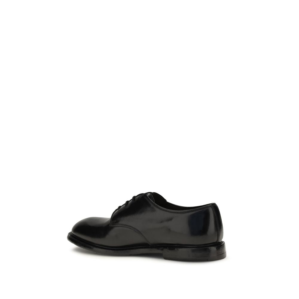 Premiata Black Calf Leather Bos Taurus Oxfords And Derbies | Regal Royce