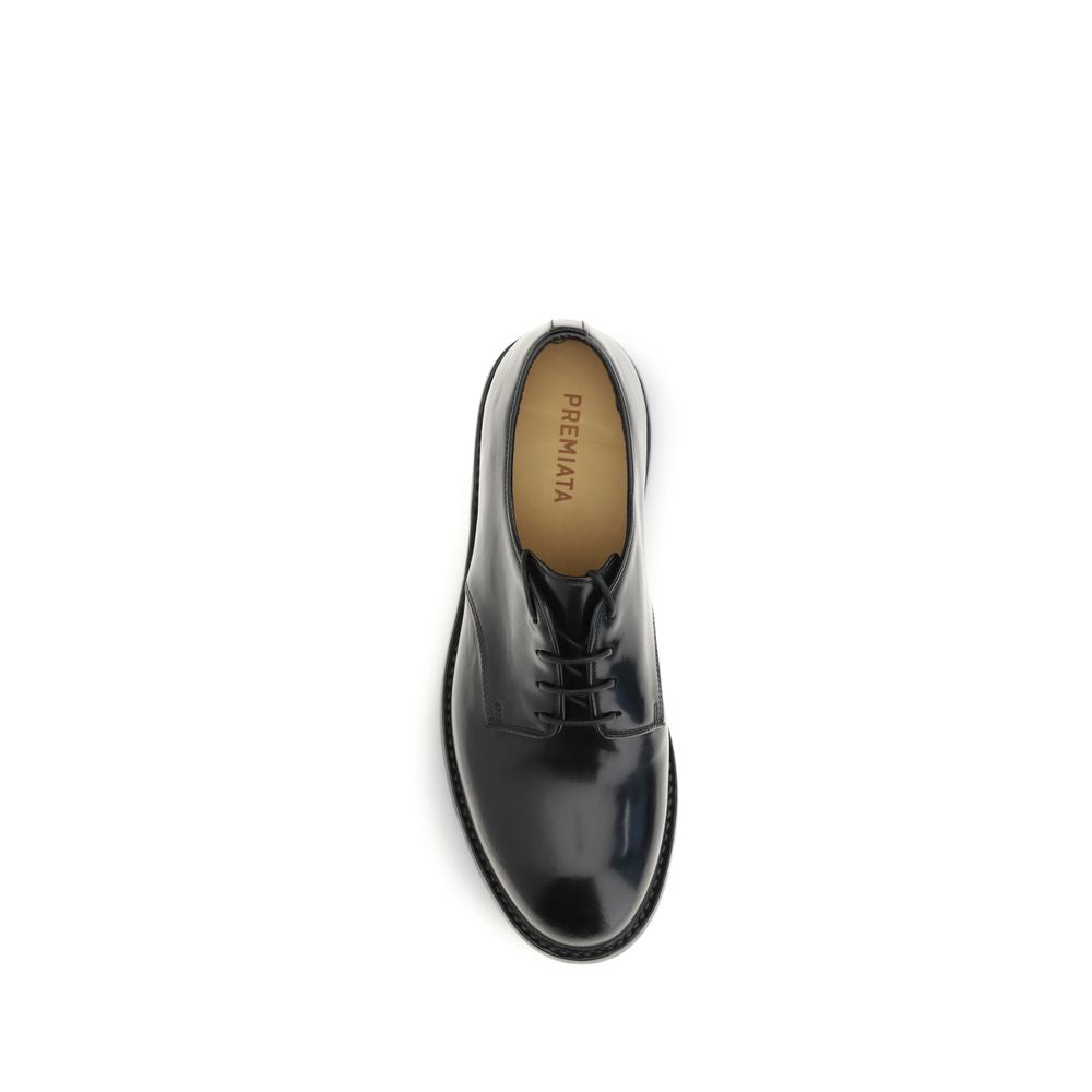 Premiata Black Calf Leather Bos Taurus Oxfords And Derbies | Regal Royce