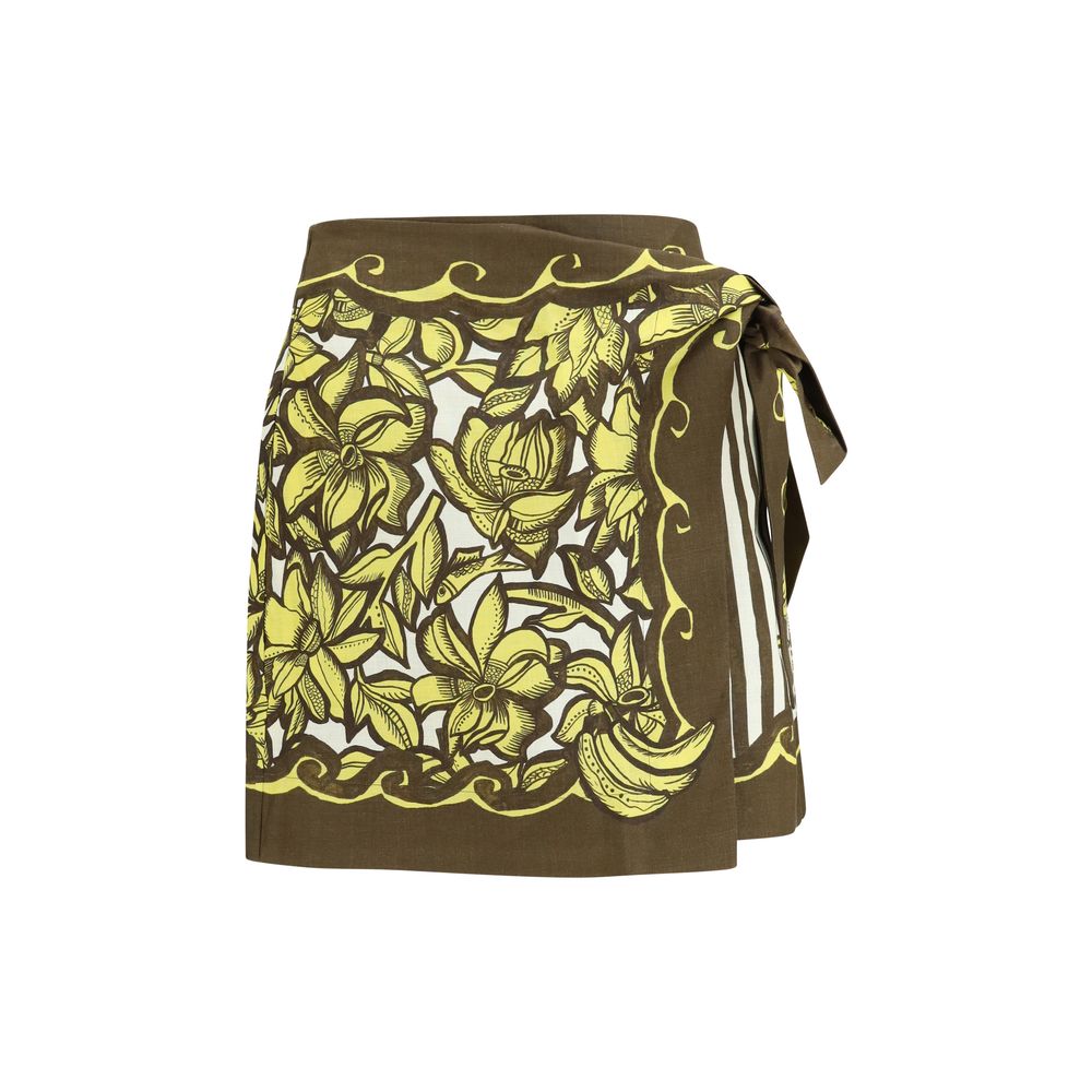 Alemais Multicolor Hemp Mini Skirt | Regal Royce
