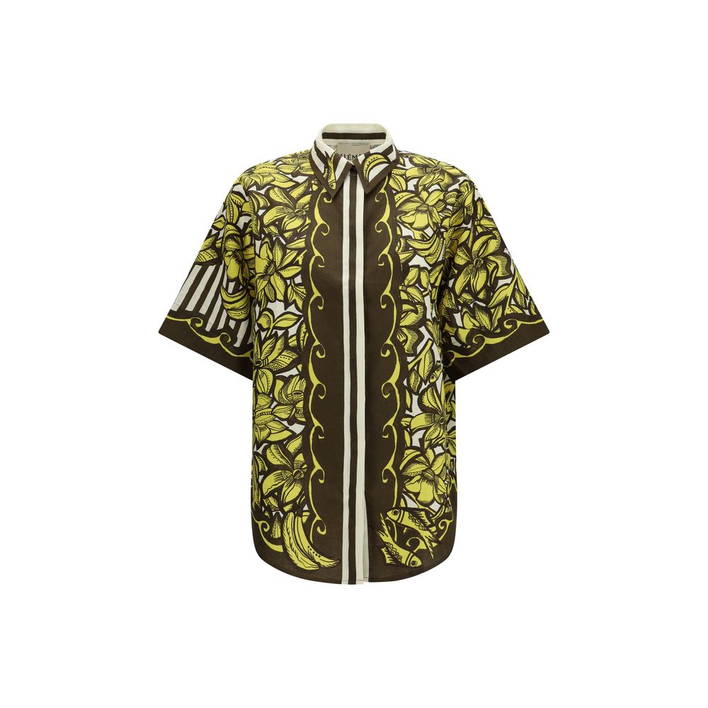 Alemais Multicolor Hemp Shortsleeve Shirt | Regal Royce