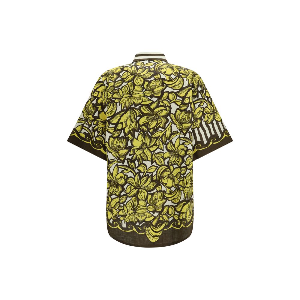 Alemais Multicolor Hemp Shortsleeve Shirt | Regal Royce