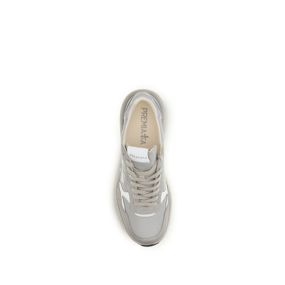 Premiata Gray Polyester Low Top Sneakers | Regal Royce