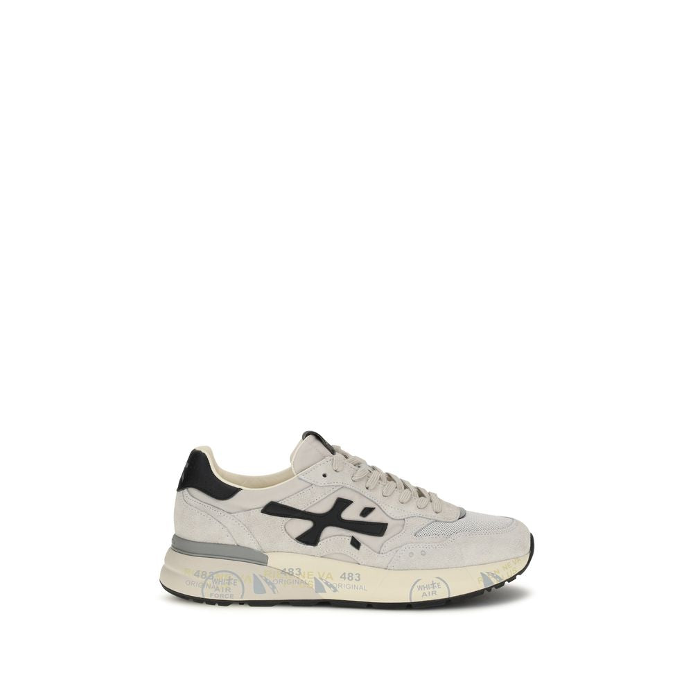 Premiata White Polyester Low Top Sneakers | Regal Royce