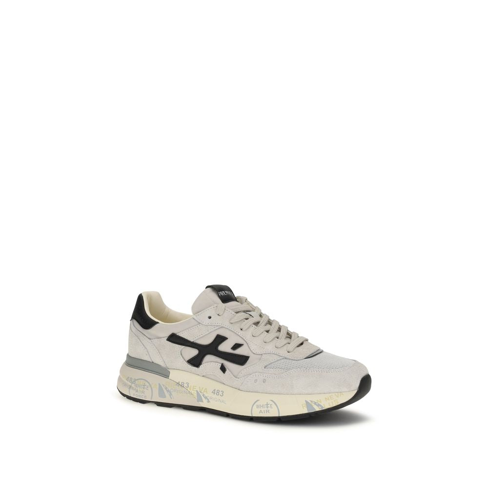 Premiata White Polyester Low Top Sneakers | Regal Royce