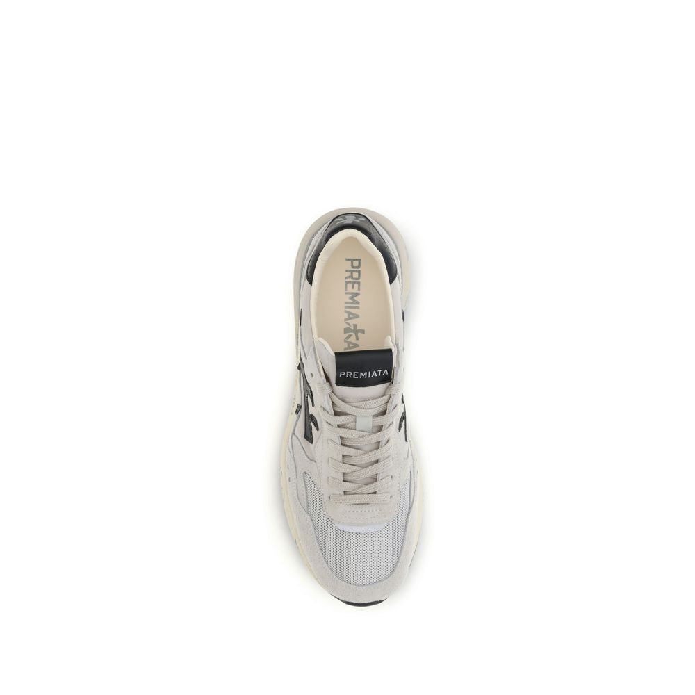 Premiata White Polyester Low Top Sneakers | Regal Royce