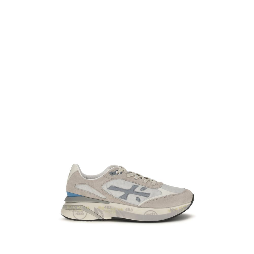 Premiata Gray Calf Leather Bos Taurus Sneakers | Regal Royce