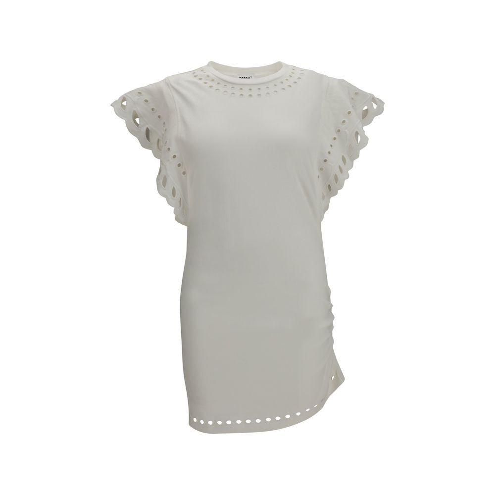 Marant Etoile White Cotton Casual Dress | Regal Royce