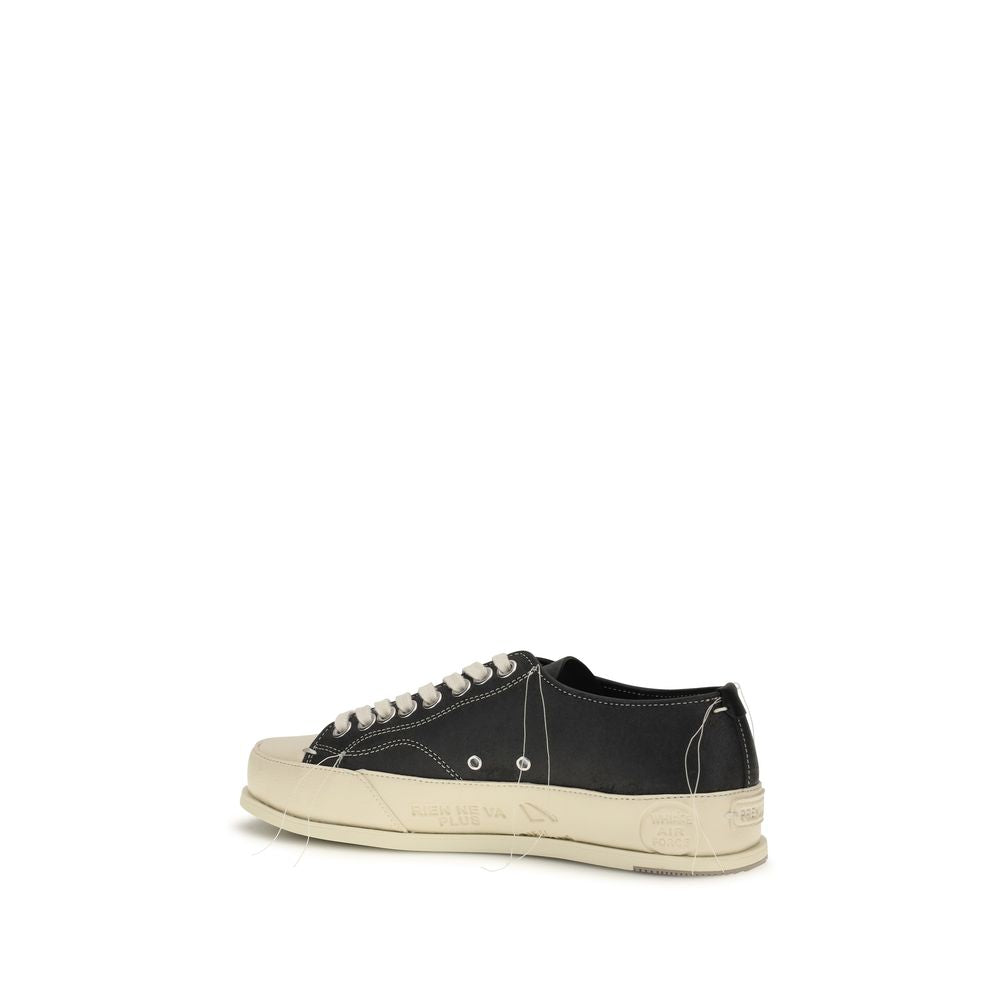 Premiata Black Calf Leather Bos Taurus Low Top Sneakers | Regal Royce