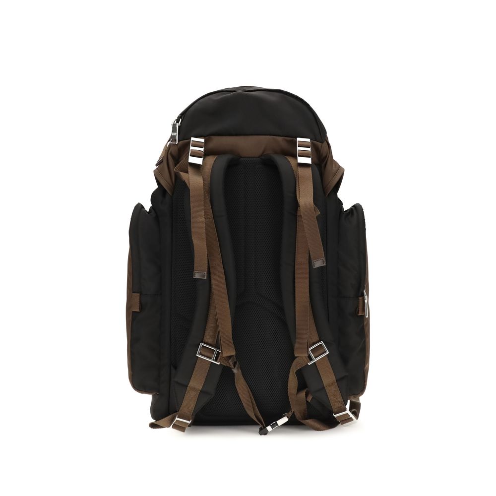 Prada Brown Recycled Polyamide Backpack | Regal Royce