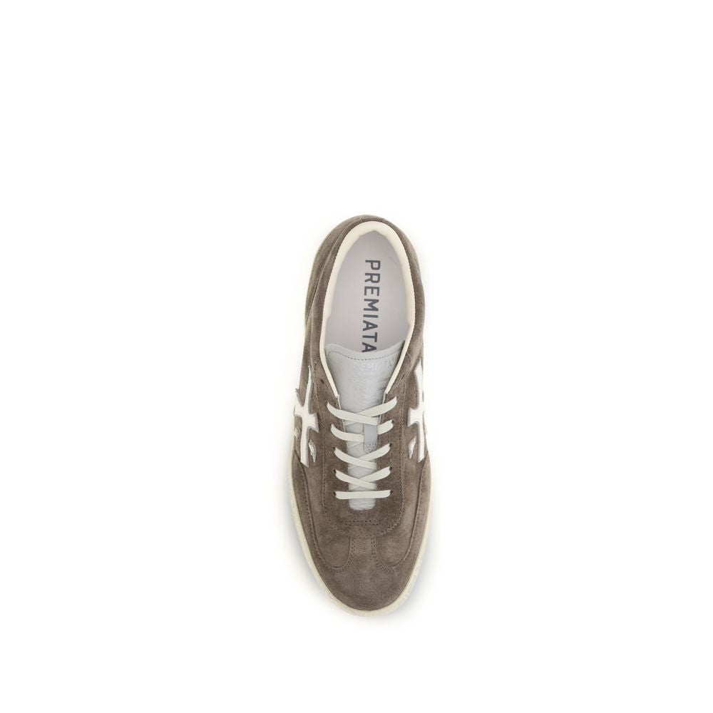Premiata Brown Calf Leather Bos Taurus Low Top Sneakers | Regal Royce