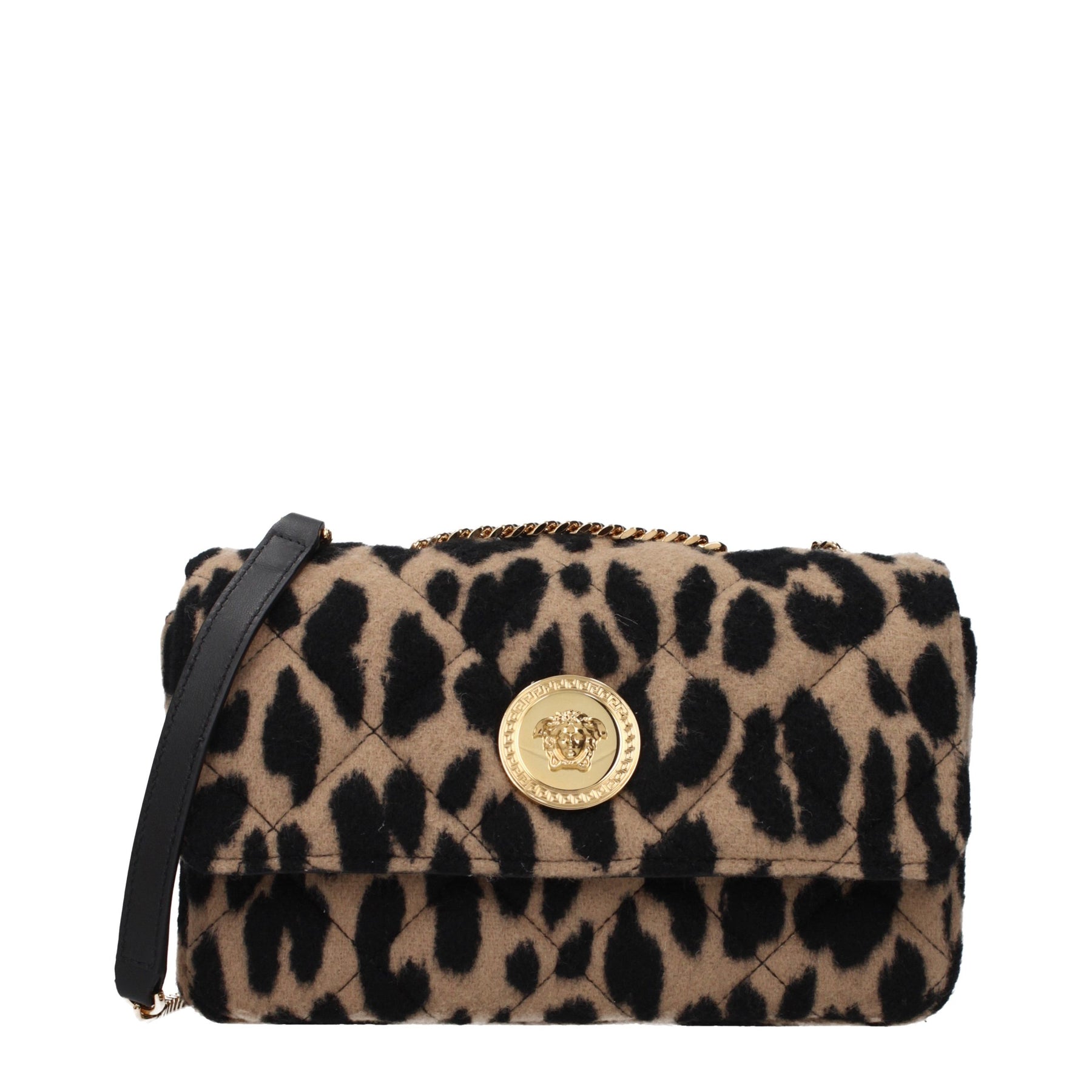 Versace Brown Wool Shoulder Bag | Regal Royce