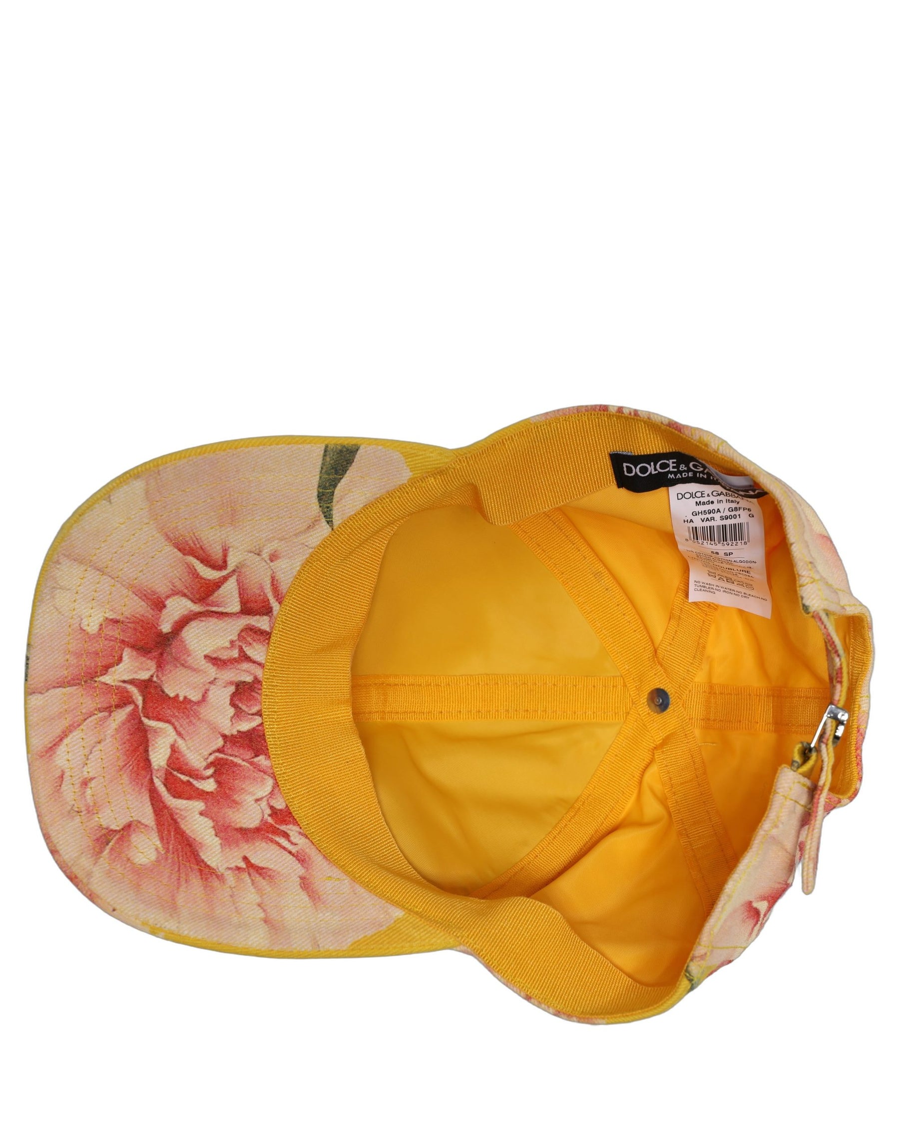 Dolce & Gabbana Men Multicolor Cotton Floral Baseball Capello Hat | Regal Royce
