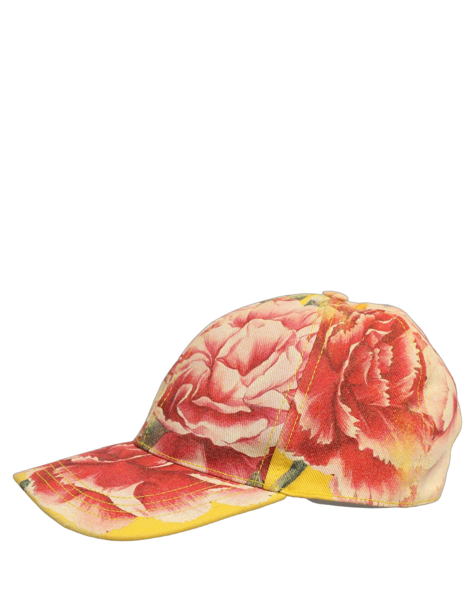 Dolce & Gabbana Men Multicolor Cotton Floral Baseball Capello Hat | Regal Royce
