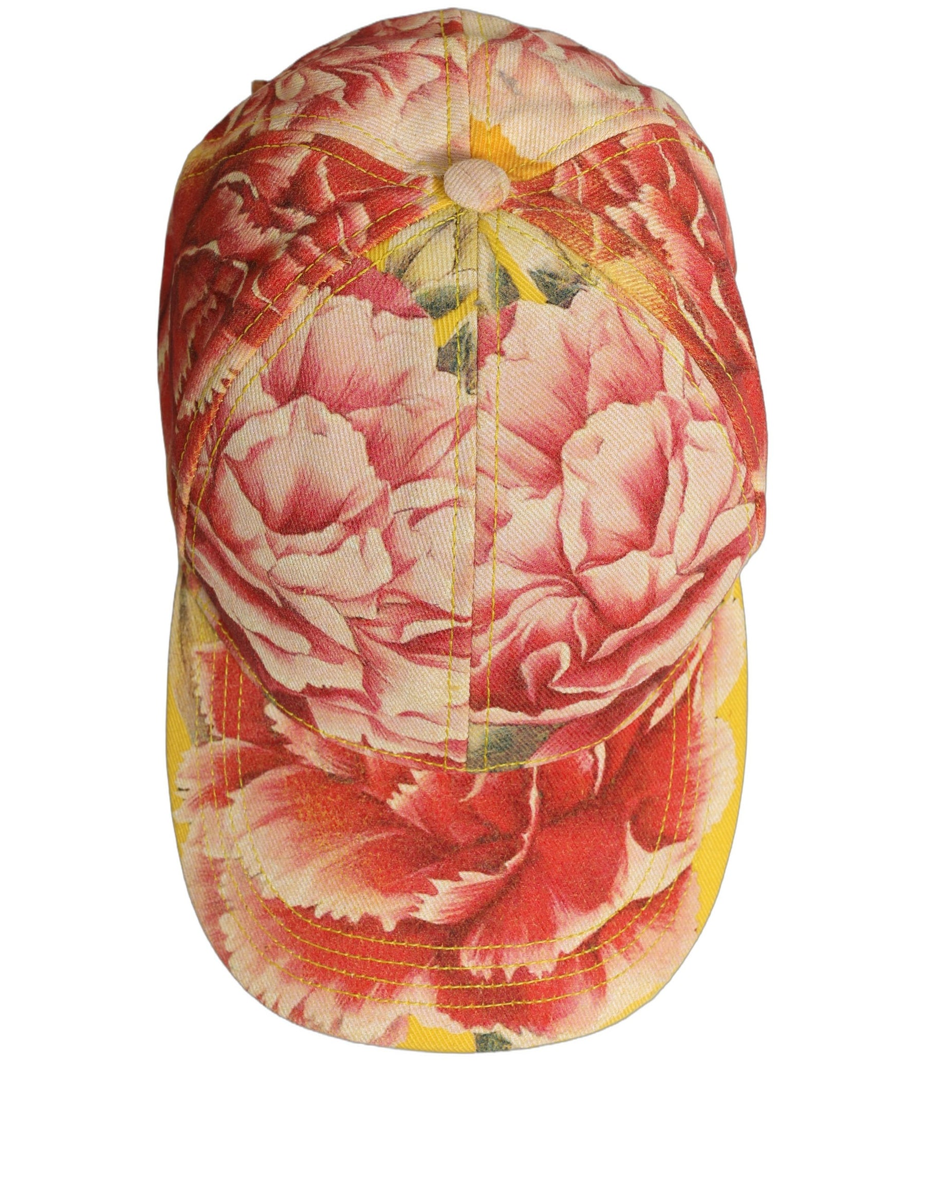 Dolce & Gabbana Men Multicolor Cotton Floral Baseball Capello Hat | Regal Royce