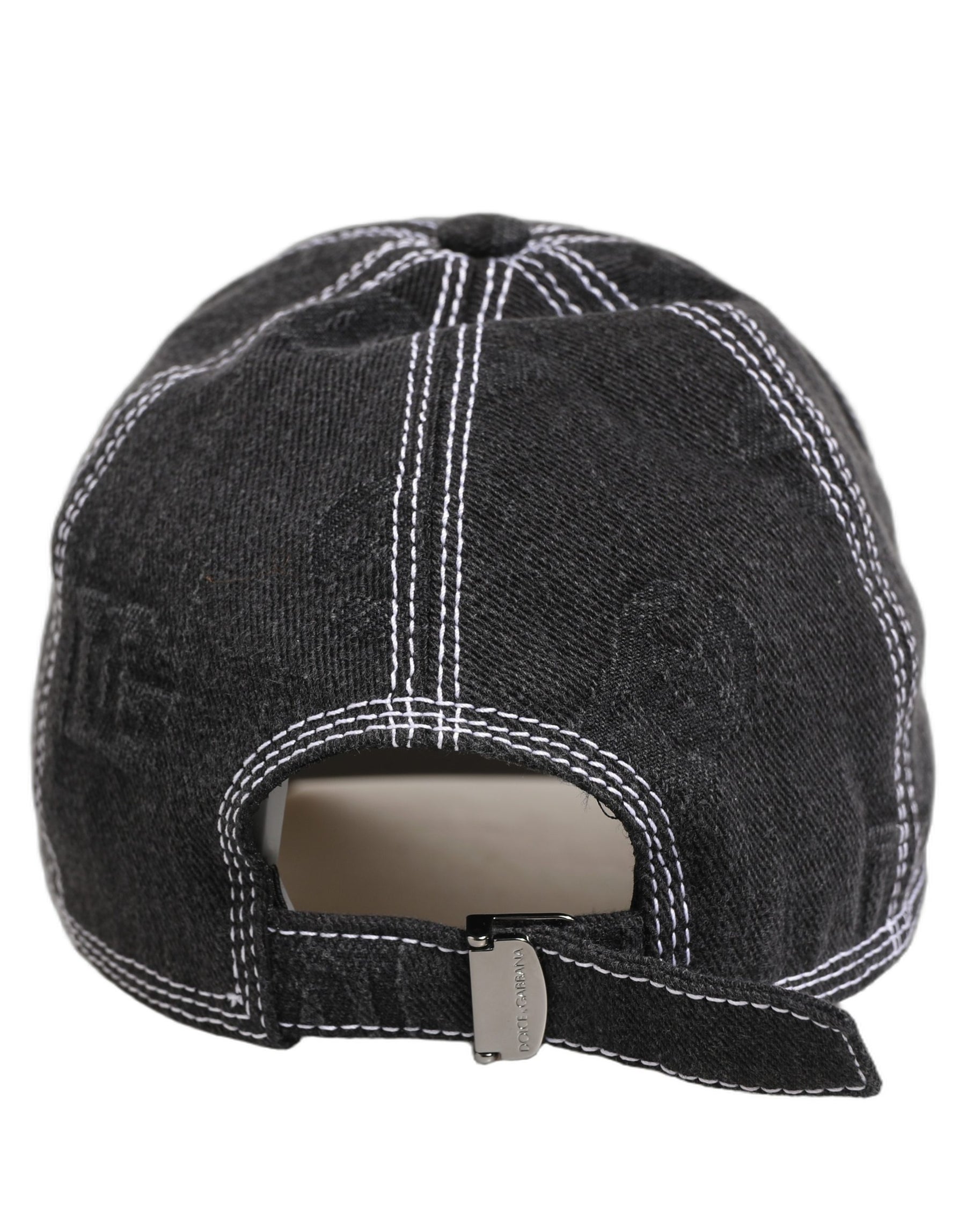 Dolce & Gabbana Men Black Cotton 6 Panel Baseball Capello Hat | Regal Royce