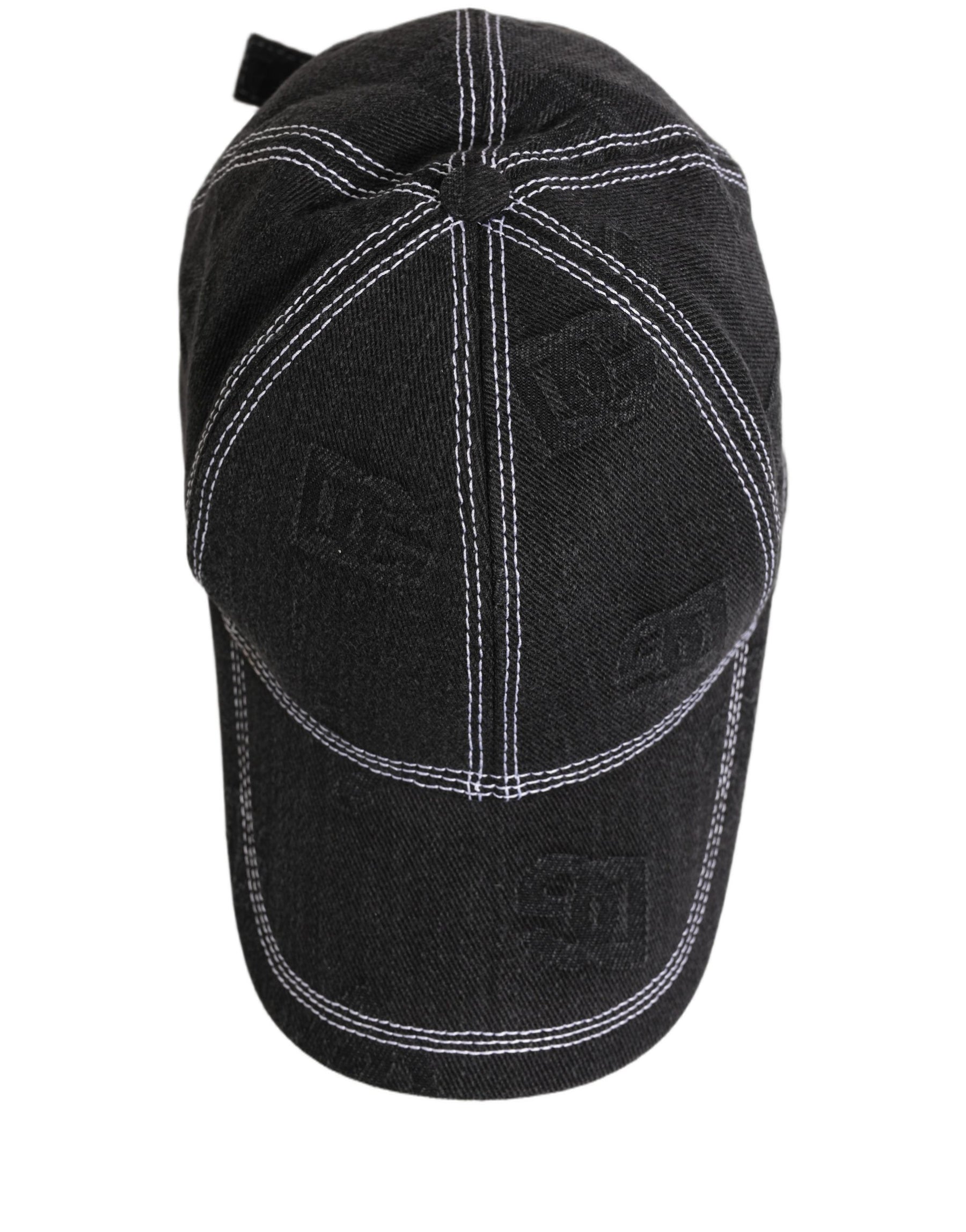 Dolce & Gabbana Men Black Cotton 6 Panel Baseball Capello Hat | Regal Royce