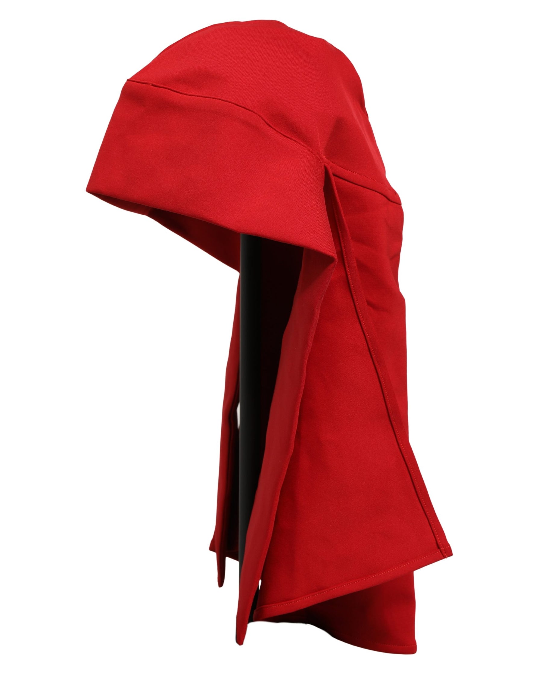 Dolce & Gabbana Women Red Polyester Whole Head Wrap Capello Hat | Regal Royce