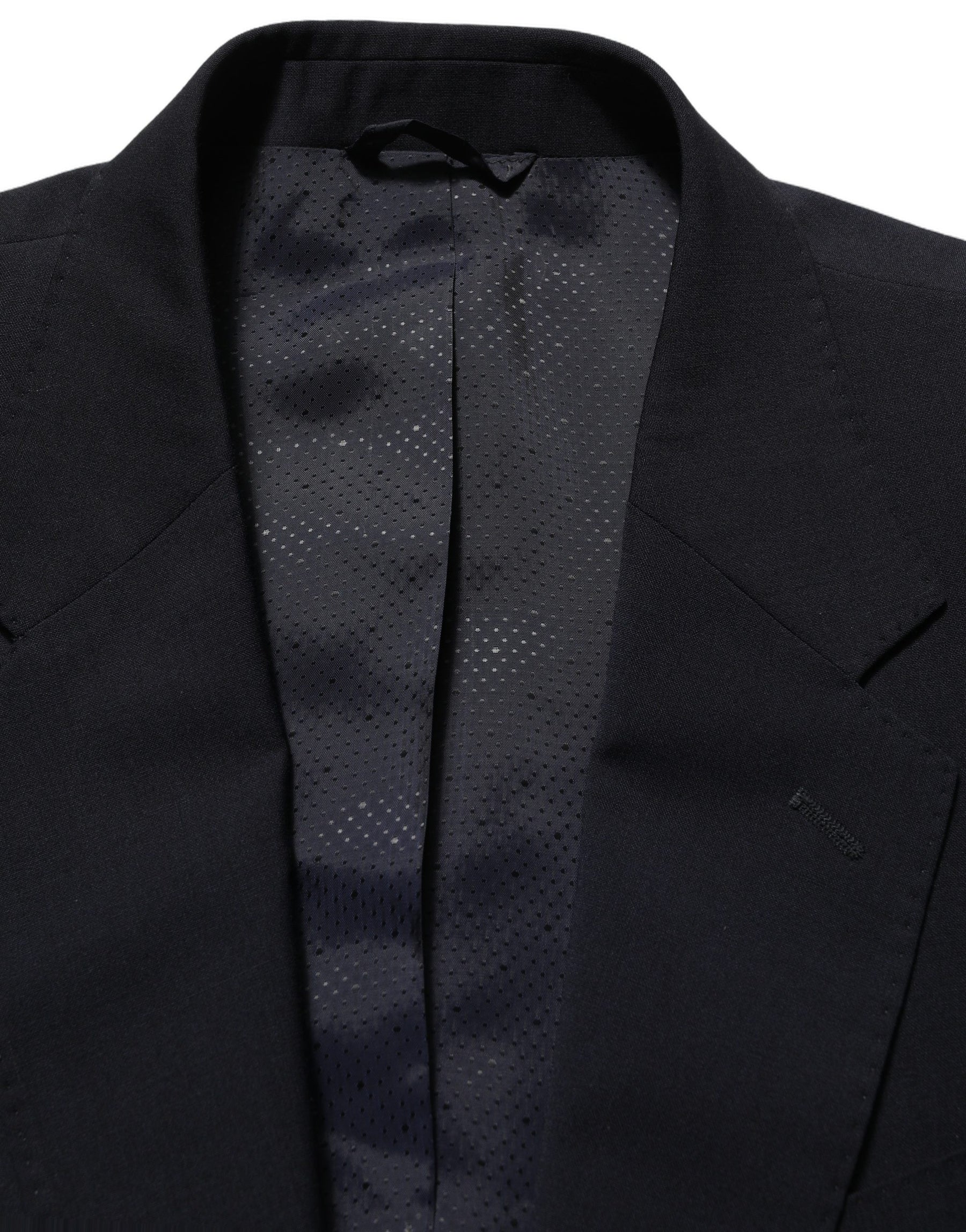 Dolce & Gabbana Black Wool Single Breasted Men Blazer Jacket | Regal Royce