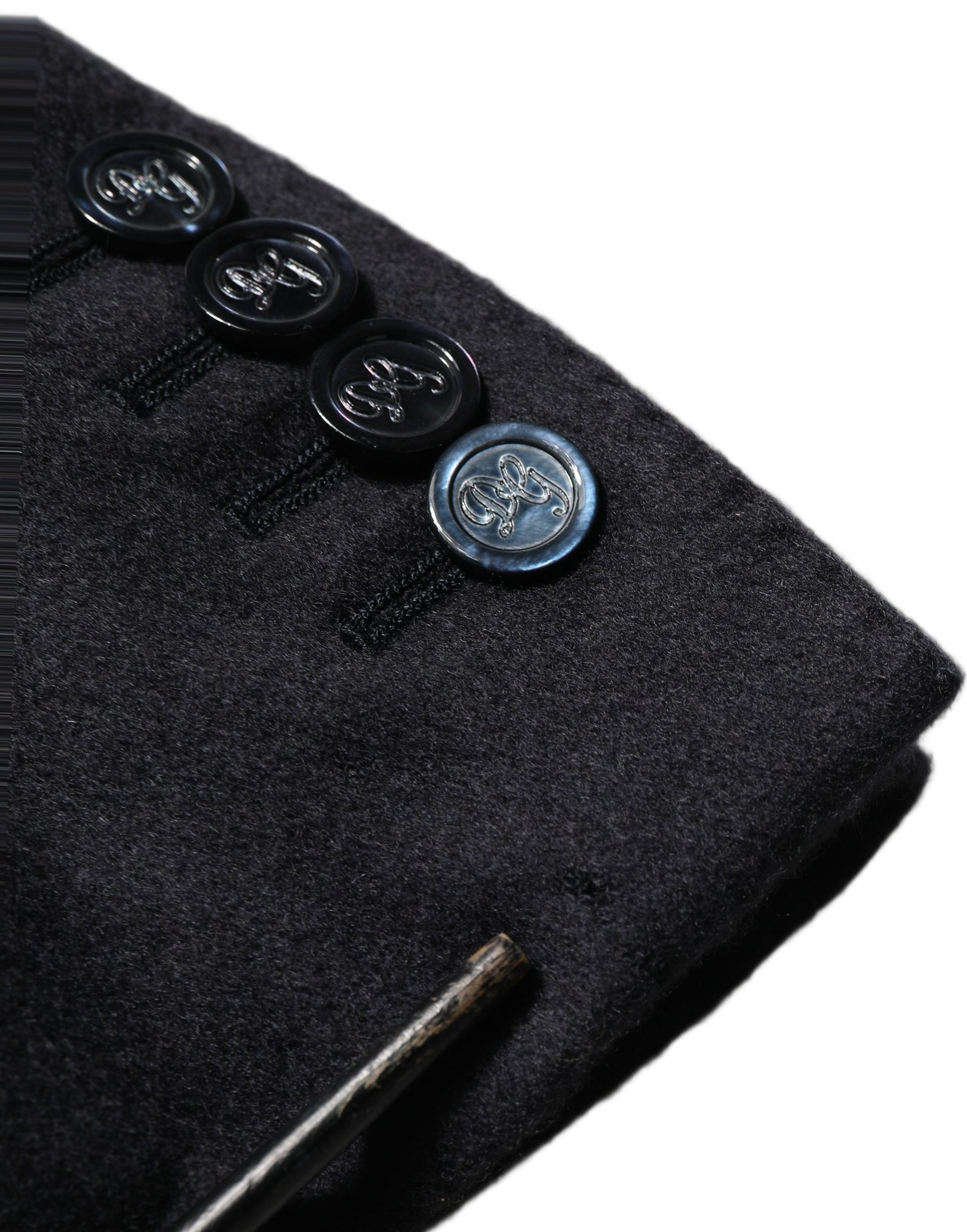 Dolce & Gabbana Black Cashmere Single Breasted Blazer Jacket | Regal Royce