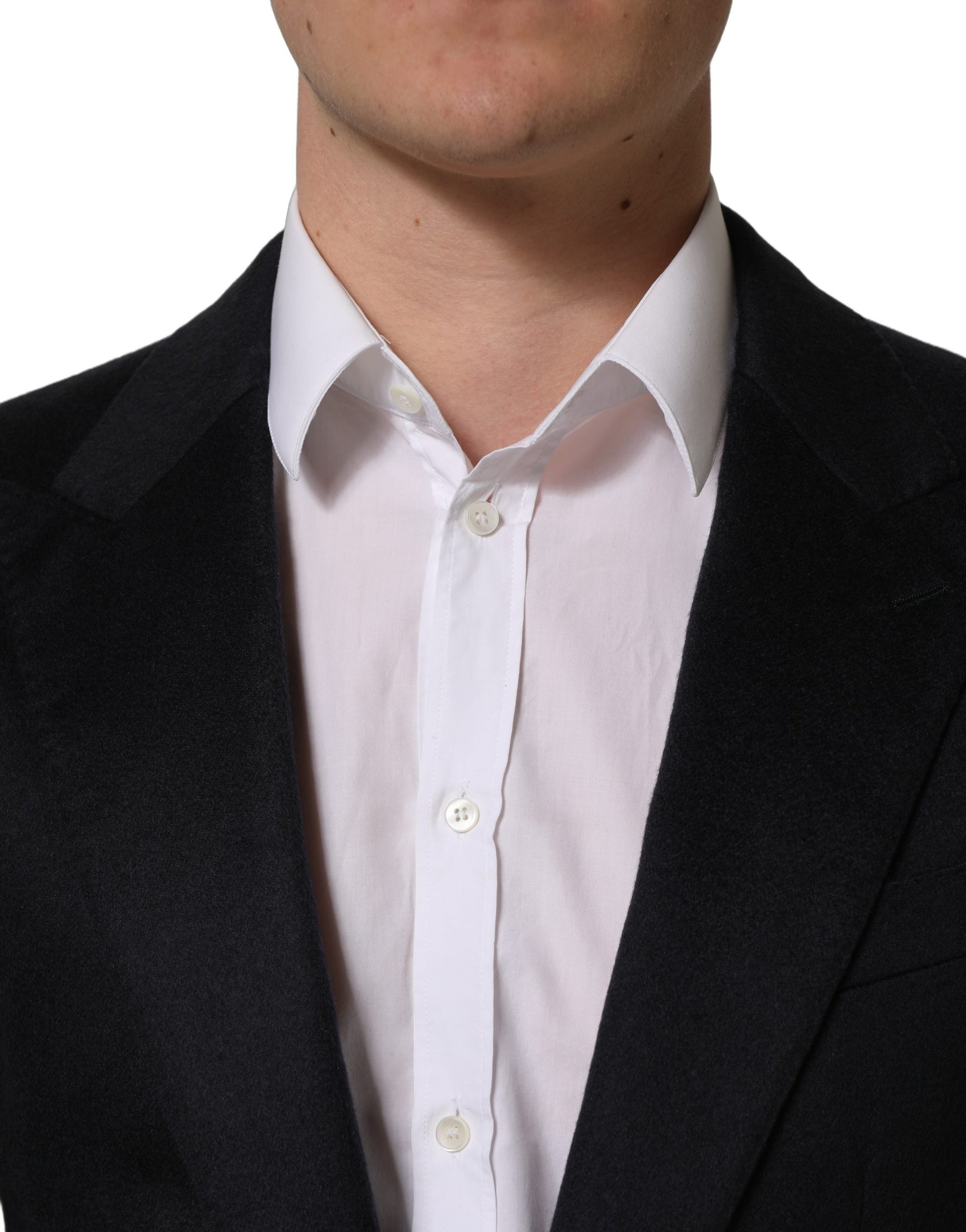Dolce & Gabbana Black Cashmere Single Breasted Blazer Jacket | Regal Royce