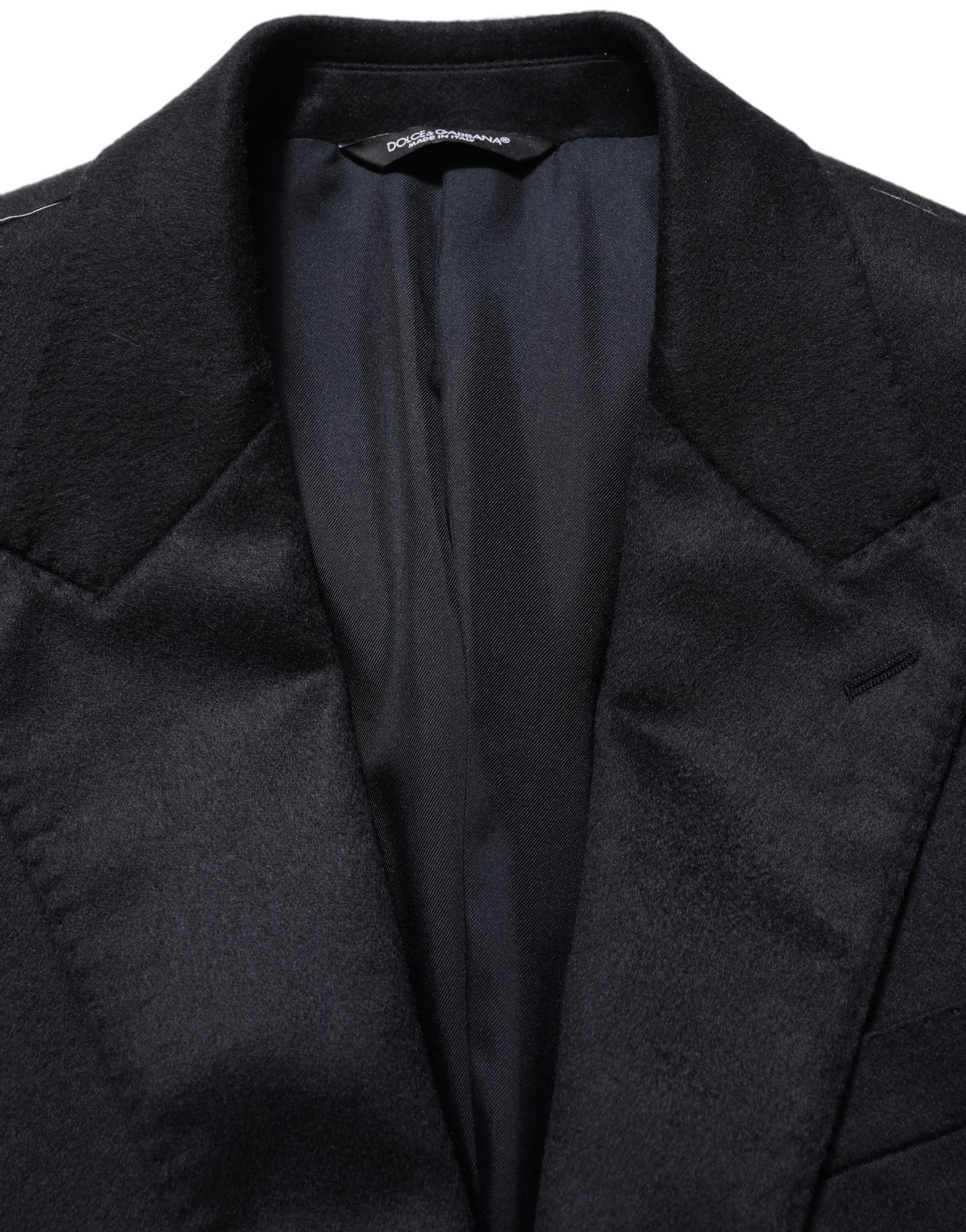 Dolce & Gabbana Black Cashmere Single Breasted Blazer Jacket | Regal Royce
