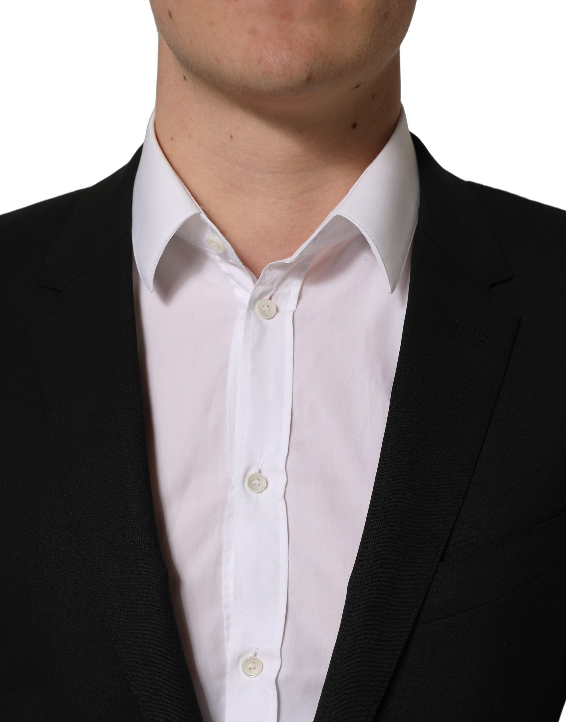 Dolce & Gabbana Black Wool Single Breasted Blazer Jacket | Regal Royce