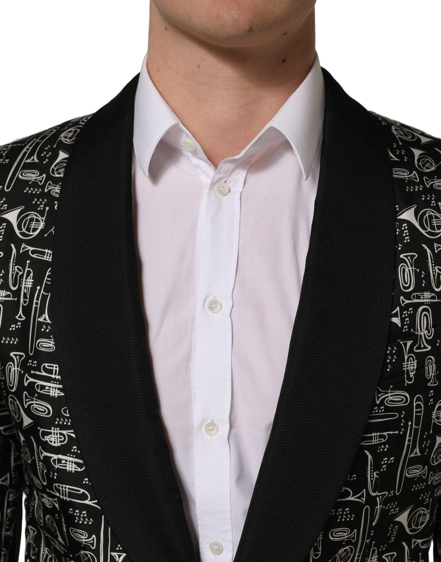 Dolce & Gabbana Black Crystal Embellished Coat Blazer Jacket | Regal Royce