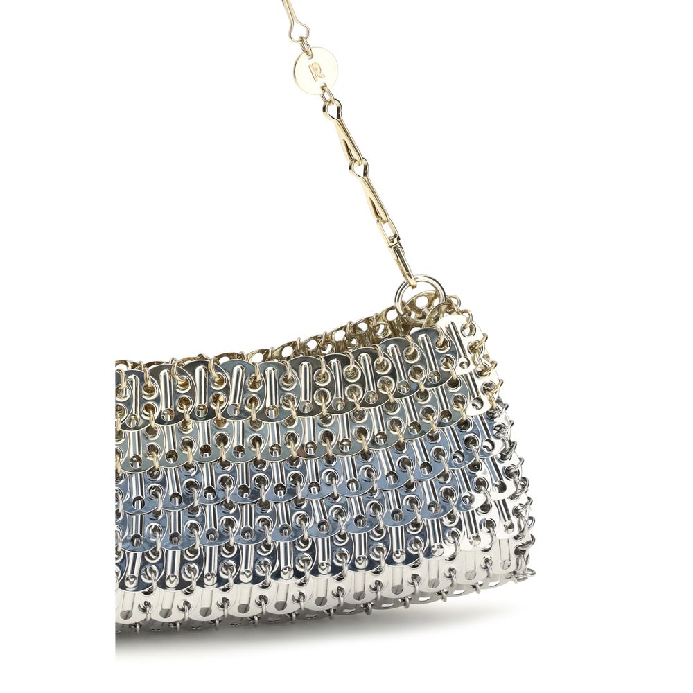 Rabanne Silver Brass Shoulder Bag | Regal Royce