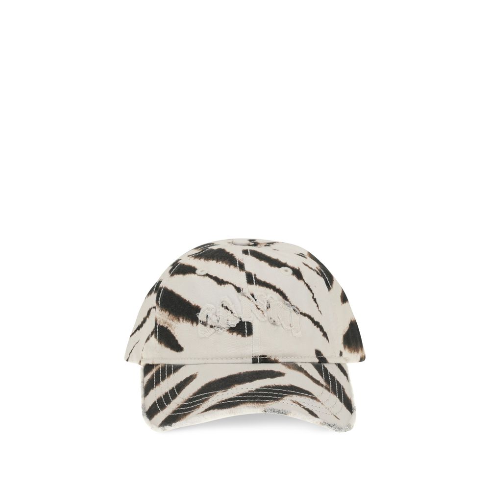 Ganni Multicolor Cotton Cap (Baseball Hat) | Regal Royce