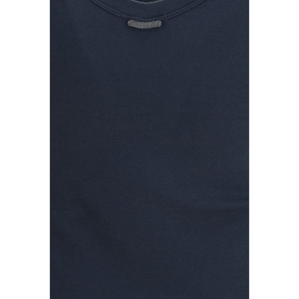 Brunello Cucinelli Blue Cotton T-Shirt | Regal Royce