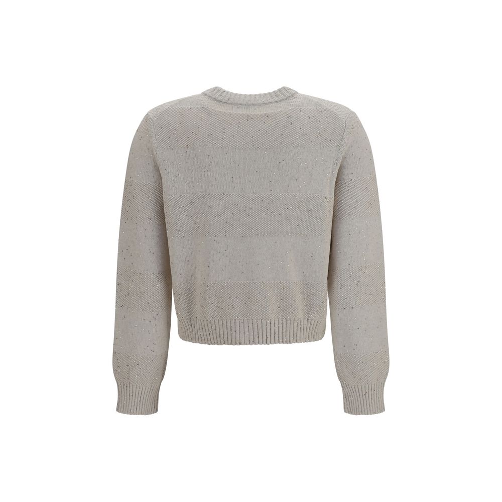 Brunello Cucinelli Beige Cotton Sweatshirt | Regal Royce