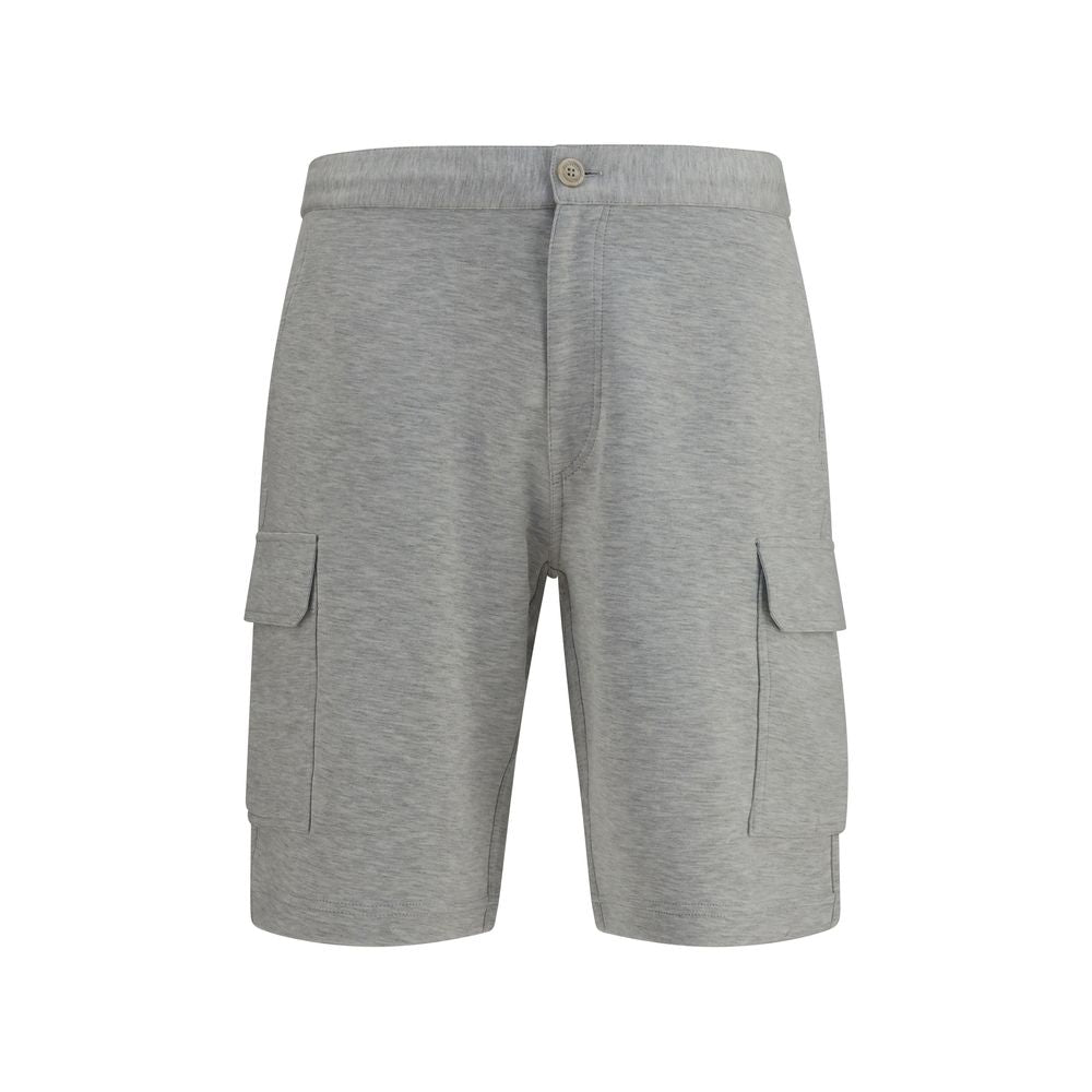 Brunello Cucinelli Gray Cotton Bermuda Shorts | Regal Royce