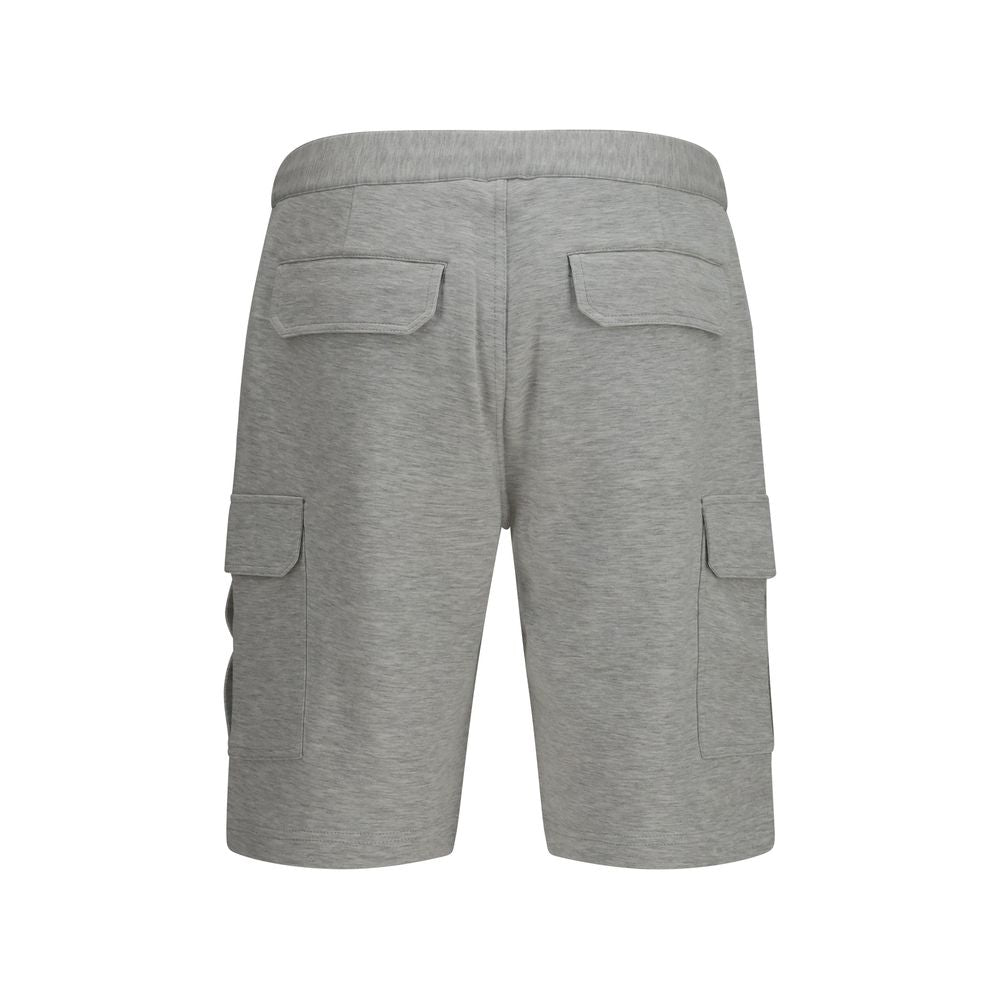Brunello Cucinelli Gray Cotton Bermuda Shorts | Regal Royce