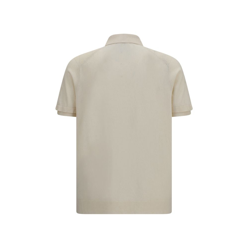Premiata Beige Cotton Polo Shirt | Regal Royce