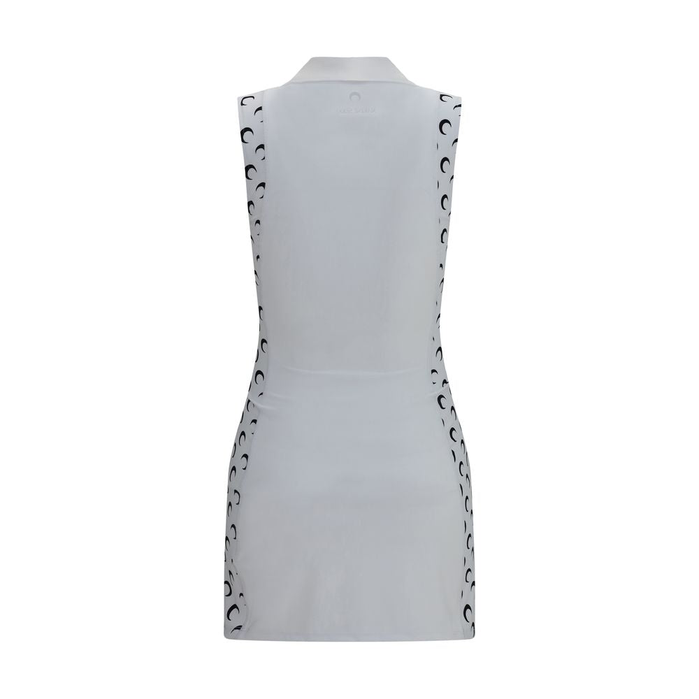 Marine Serre White Polyamide Casual Dress | Regal Royce