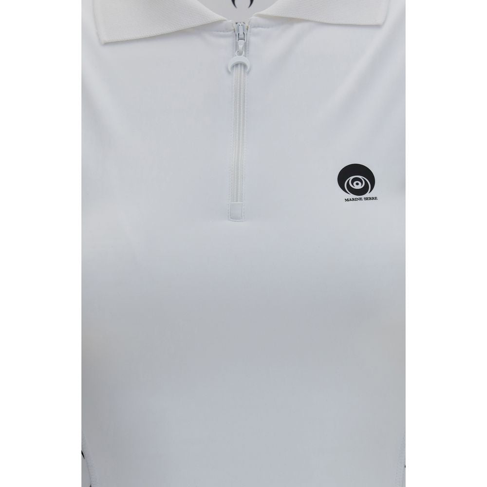 Marine Serre White Polyamide Casual Dress | Regal Royce