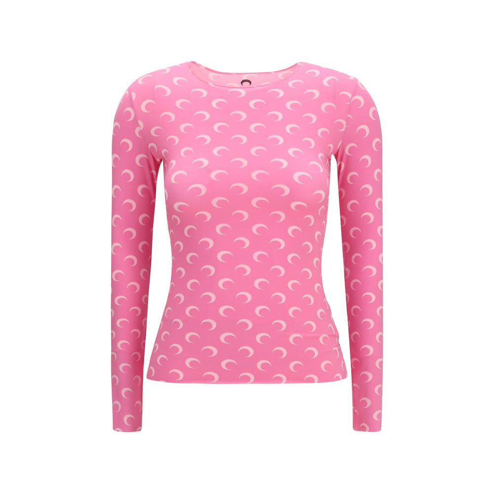Marine Serre Multicolor Polyamide Long Sleeve T-Shirt | Regal Royce
