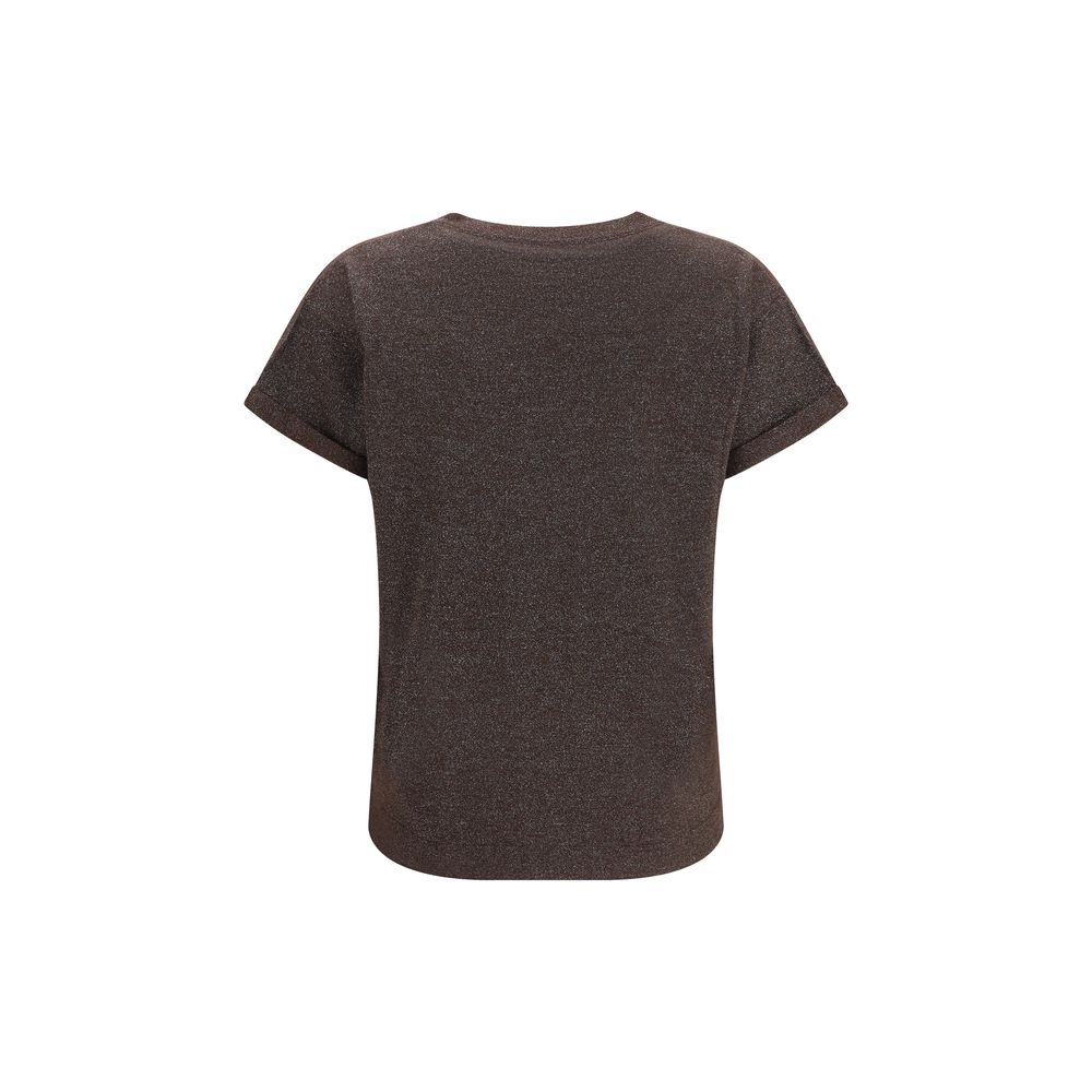 Brunello Cucinelli Brown Nylon T-Shirt | Regal Royce
