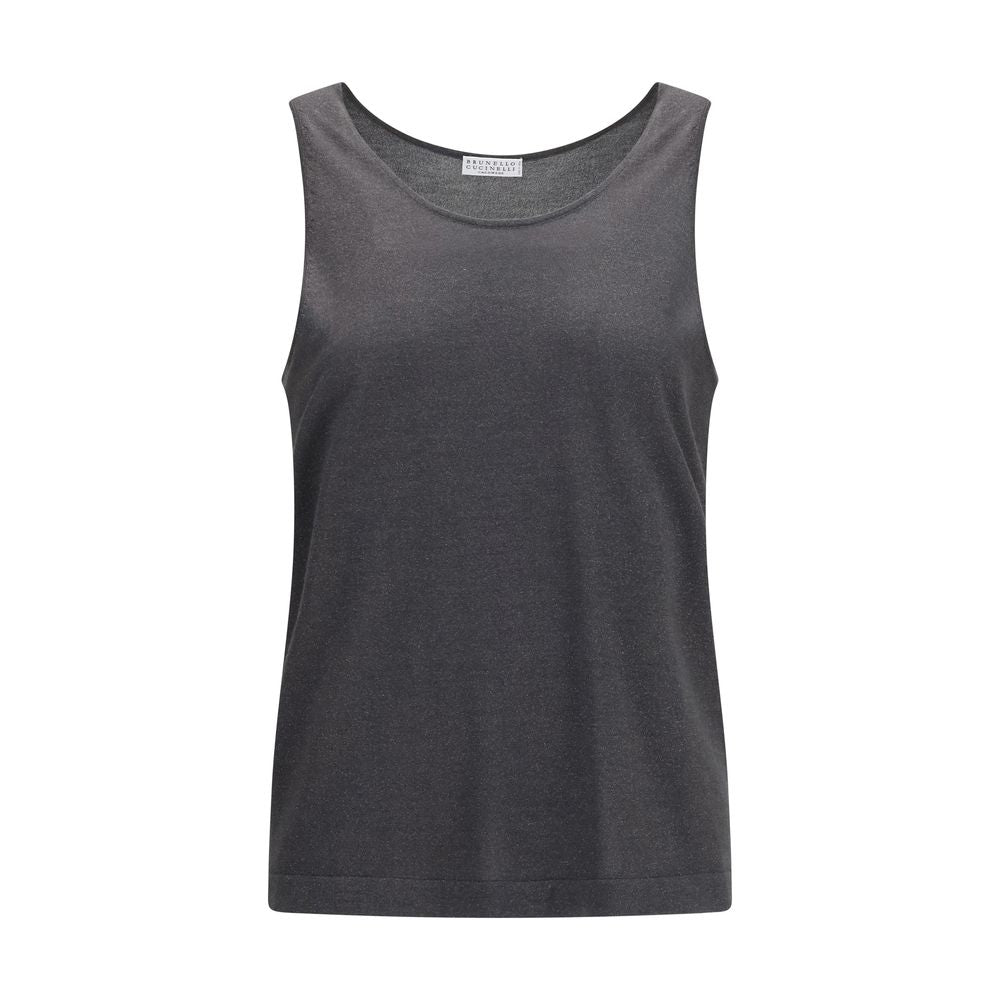 Brunello Cucinelli Gray Cashmere Tank Tops | Regal Royce