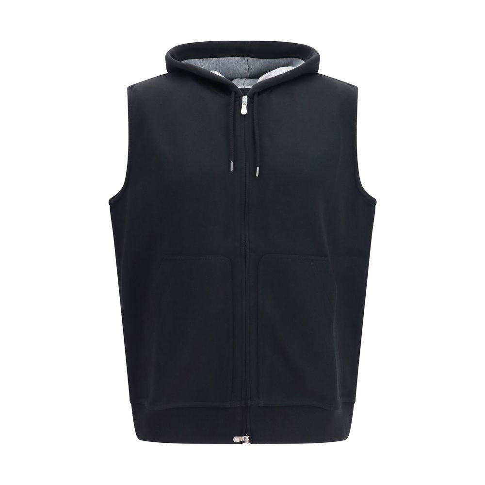 Brunello Cucinelli Black Cotton Sweatshirt | Regal Royce