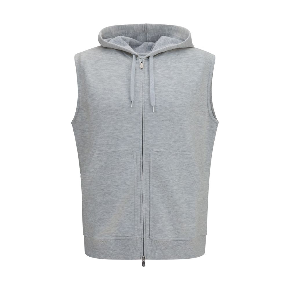 Brunello Cucinelli Gray Cotton Sweatshirt | Regal Royce