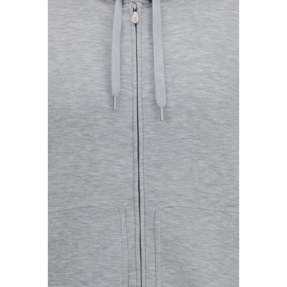Brunello Cucinelli Gray Cotton Sweatshirt | Regal Royce