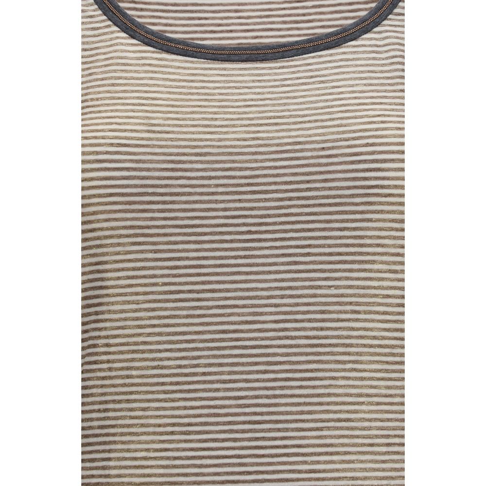 Brunello Cucinelli Beige Linen Tank Tops | Regal Royce