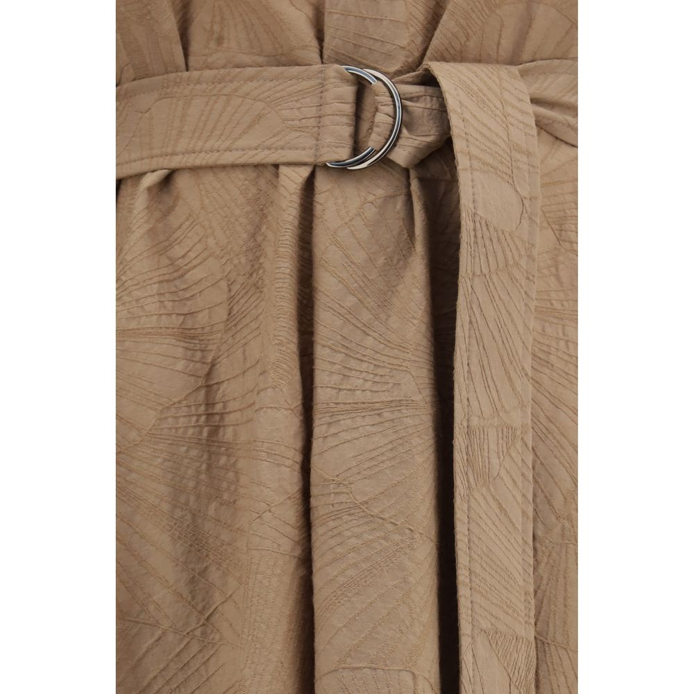 Brunello Cucinelli Beige Cotton Casual Dress | Regal Royce